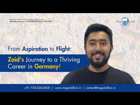 From Aspiration to Flight: Zaid's Journey to Thriving Career in Germany